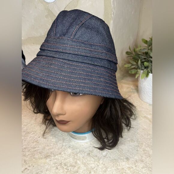 Kokin New York The Packable denim cloche  bucket hat main image 5